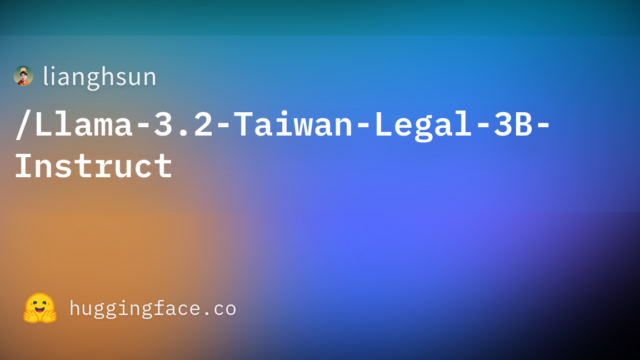 lianghsun/Llama-3.2-Taiwan-Legal-3B-Instruct