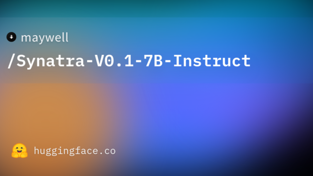 maywell/Synatra-V0.1-7B-Instruct