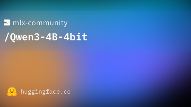 mlx-community/Qwen3-4B-4bit