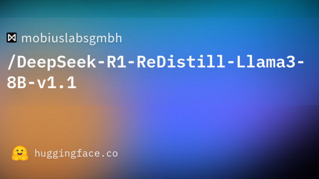mobiuslabsgmbh/DeepSeek-R1-ReDistill-Llama3-8B-v1.1