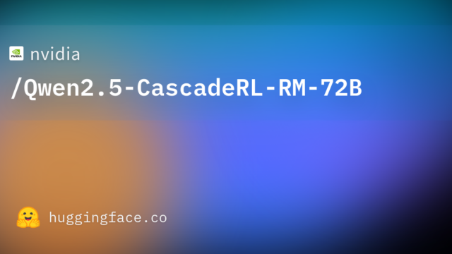 nvidia/Qwen2.5-CascadeRL-RM-72B