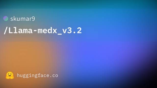 skumar9/Llama-medx_v3.2