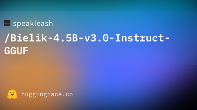 speakleash/Bielik-4.5B-v3.0-Instruct-GGUF