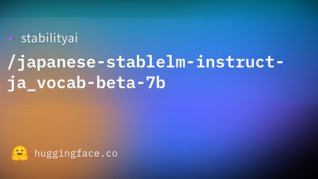 stabilityai/japanese-stablelm-instruct-ja_vocab-beta-7b