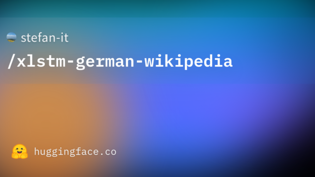 stefan-it/xlstm-german-wikipedia