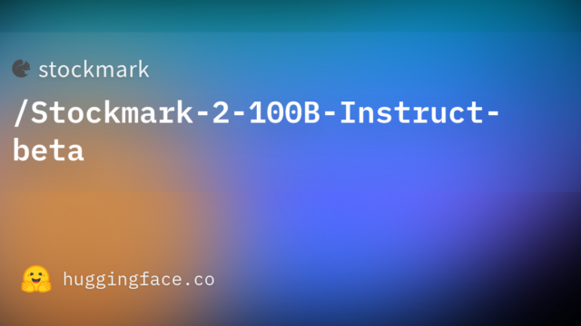 stockmark/Stockmark-2-100B-Instruct-beta
