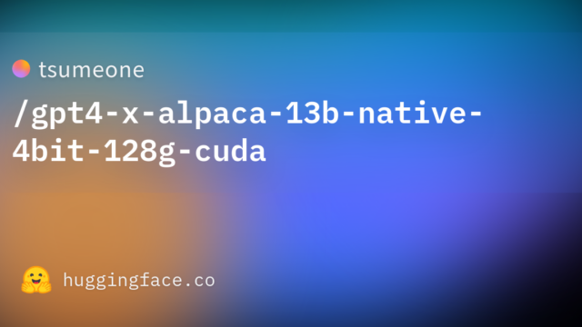 tsumeone/gpt4-x-alpaca-13b-native-4bit-128g-cuda