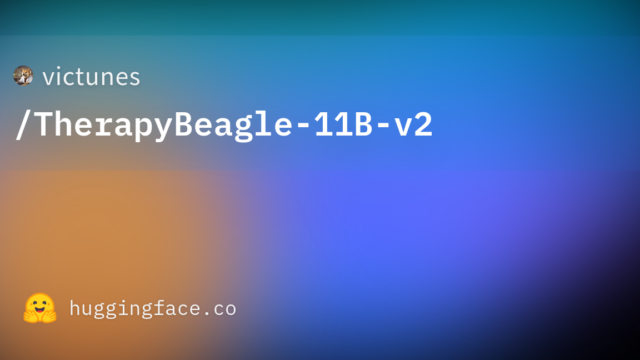 victunes/TherapyBeagle-11B-v2
