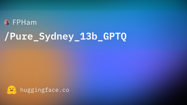 FPHam/Pure_Sydney_13b_GPTQ