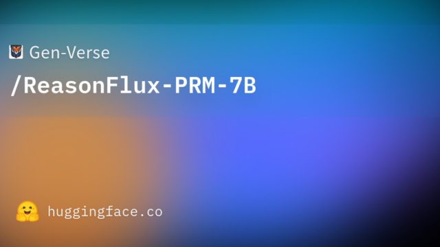 Gen-Verse/ReasonFlux-PRM-7B
