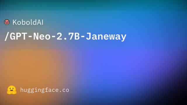 KoboldAI/GPT-Neo-2.7B-Janeway