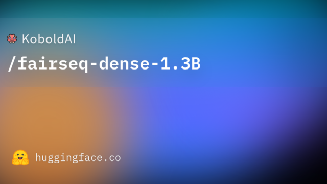 KoboldAI/fairseq-dense-1.3B