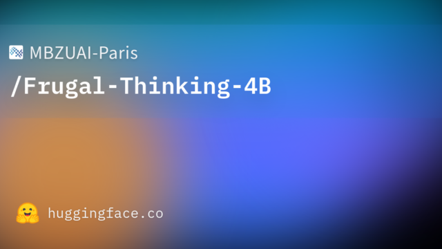 MBZUAI-Paris/Frugal-Thinking-4B