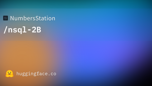 NumbersStation/nsql-2B