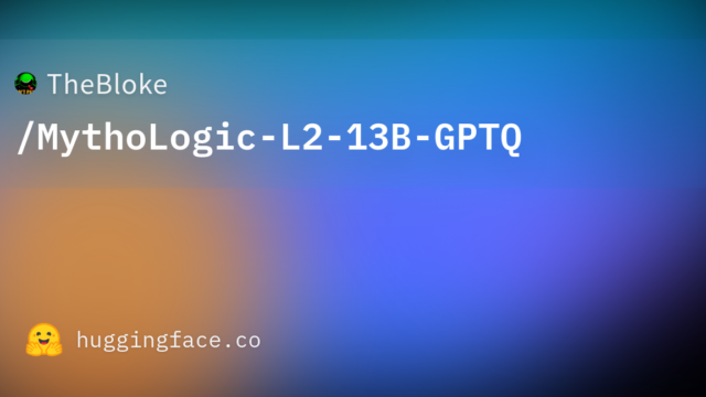 TheBloke/MythoLogic-L2-13B-GPTQ