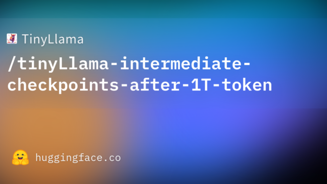 TinyLlama/tinyLlama-intermediate-checkpoints-after-1T-token