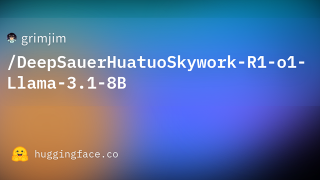 grimjim/DeepSauerHuatuoSkywork-R1-o1-Llama-3.1-8B