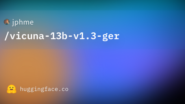 jphme/vicuna-13b-v1.3-ger