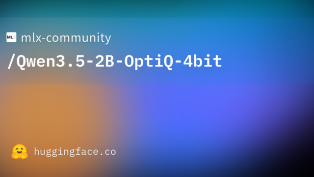 mlx-community/Qwen3.5-2B-OptiQ-4bit
