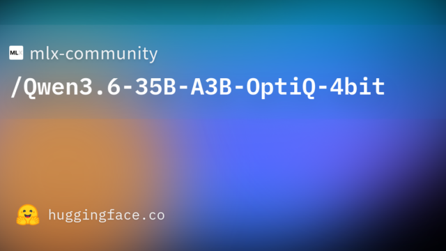 mlx-community/Qwen3.6-35B-A3B-OptiQ-4bit
