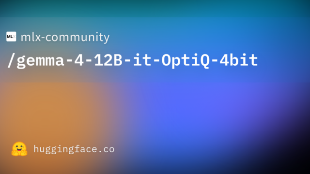 mlx-community/gemma-4-12B-it-OptiQ-4bit