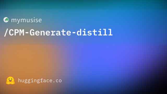 mymusise/CPM-Generate-distill