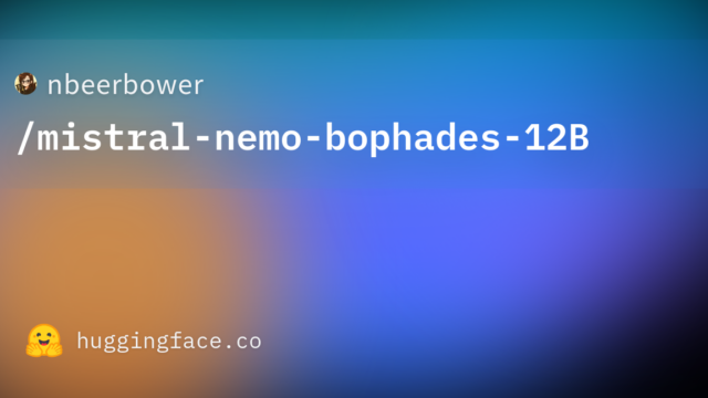 nbeerbower/mistral-nemo-bophades-12B
