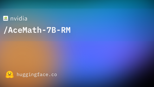 nvidia/AceMath-7B-RM
