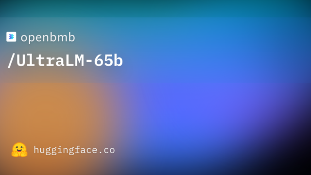 openbmb/UltraLM-65b