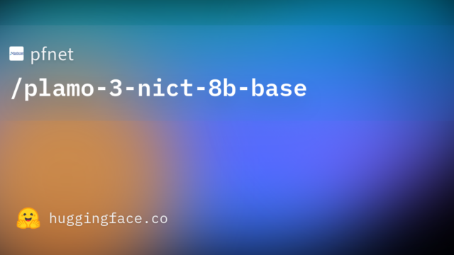 pfnet/plamo-3-nict-8b-base