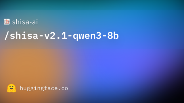 shisa-ai/shisa-v2.1-qwen3-8b