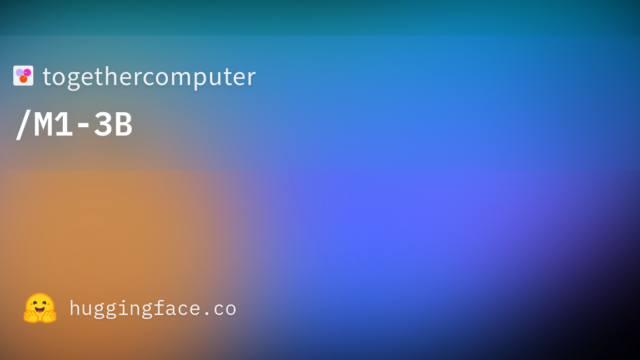 togethercomputer/M1-3B