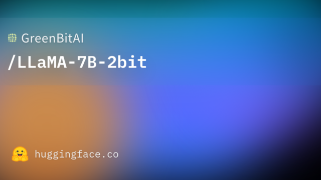 GreenBitAI/LLaMA-7B-2bit
