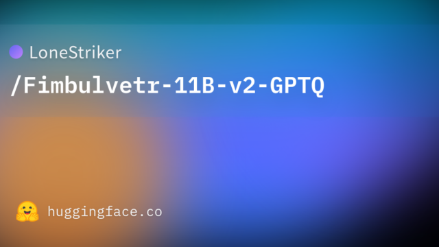 LoneStriker/Fimbulvetr-11B-v2-GPTQ