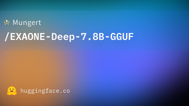 Mungert/EXAONE-Deep-7.8B-GGUF