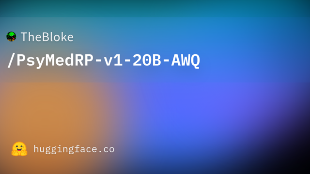 TheBloke/PsyMedRP-v1-20B-AWQ