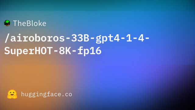 TheBloke/airoboros-33B-gpt4-1-4-SuperHOT-8K-fp16