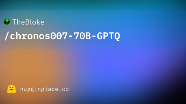 TheBloke/chronos007-70B-GPTQ