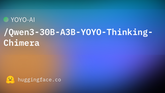 YOYO-AI/Qwen3-30B-A3B-YOYO-Thinking-Chimera