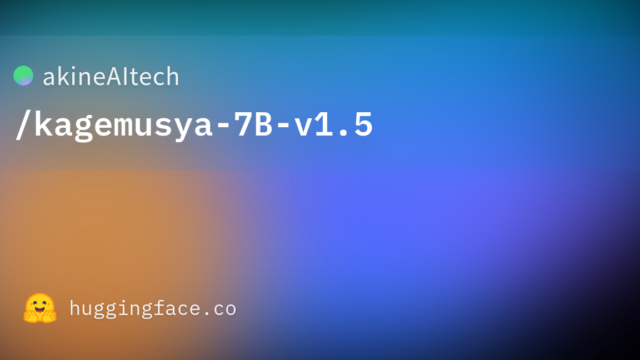 akineAItech/kagemusya-7B-v1.5