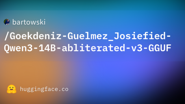 bartowski/Goekdeniz-Guelmez_Josiefied-Qwen3-14B-abliterated-v3-GGUF