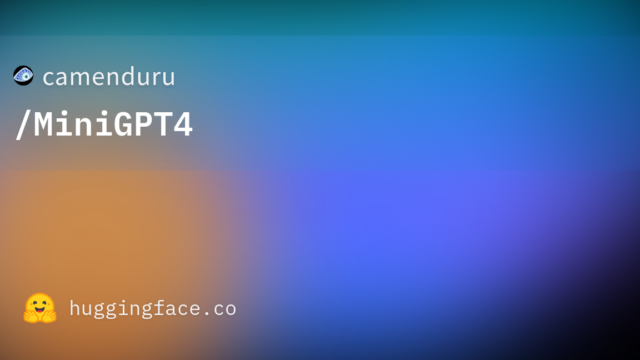 camenduru/MiniGPT4