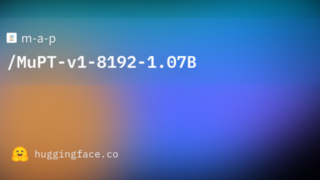 m-a-p/MuPT-v1-8192-1.07B