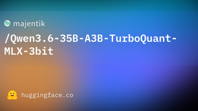 majentik/Qwen3.6-35B-A3B-TurboQuant-MLX-3bit