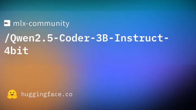 mlx-community/Qwen2.5-Coder-3B-Instruct-4bit