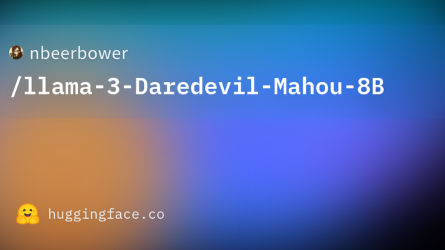 nbeerbower/llama-3-Daredevil-Mahou-8B