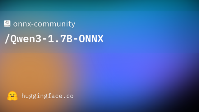 onnx-community/Qwen3-1.7B-ONNX