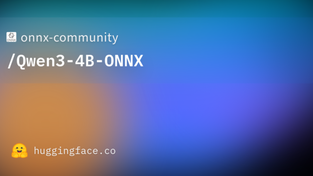 onnx-community/Qwen3-4B-ONNX