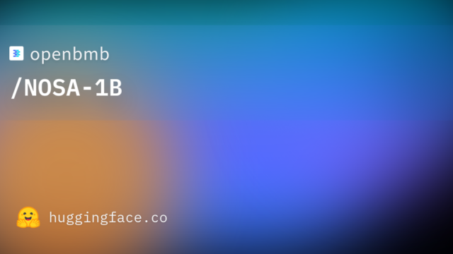 openbmb/NOSA-1B