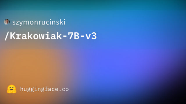 szymonrucinski/Krakowiak-7B-v3